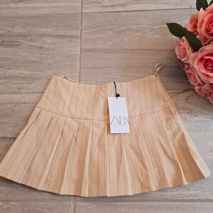 ZARA Box Pleat Skorts NWT